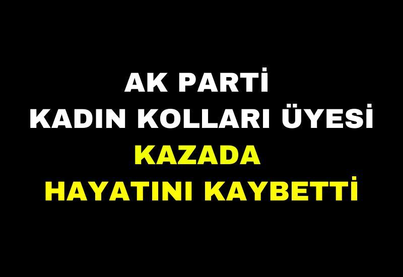 AK Parti Kadın Kolları Üyesi kazada hayatını kaybetti