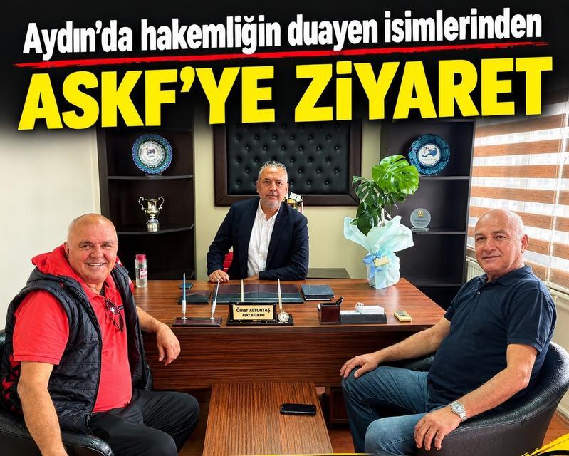 Aydın’da hakemliğin duayen isimlerinden ASKF’ye ziyaret