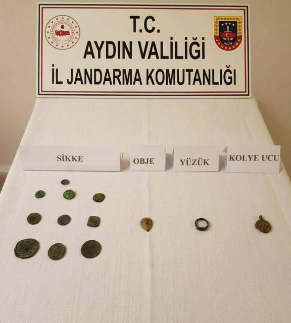 Aydın'da tarihi eser kaçakçılarına operasyon: 4 şüpheli gözlatına alındı