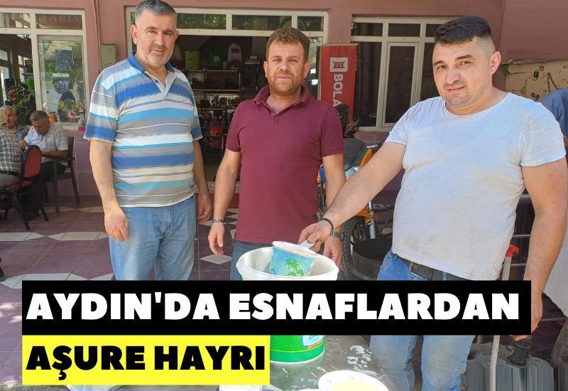 Aydın'da esnaflardan aşure hayrı