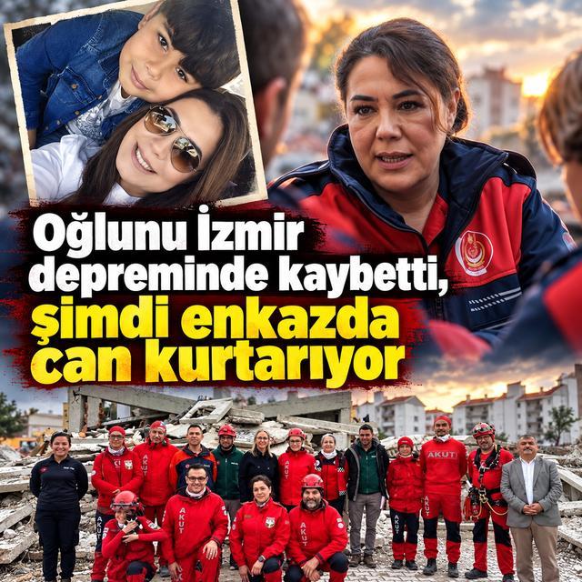 Oğlunu İzmir depreminde kaybetti, şimdi enkazda can kurtarıyor