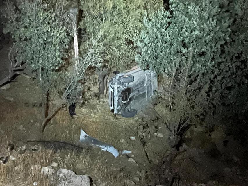 Otomobil şarampole yuvarlandı: 2 yaralı