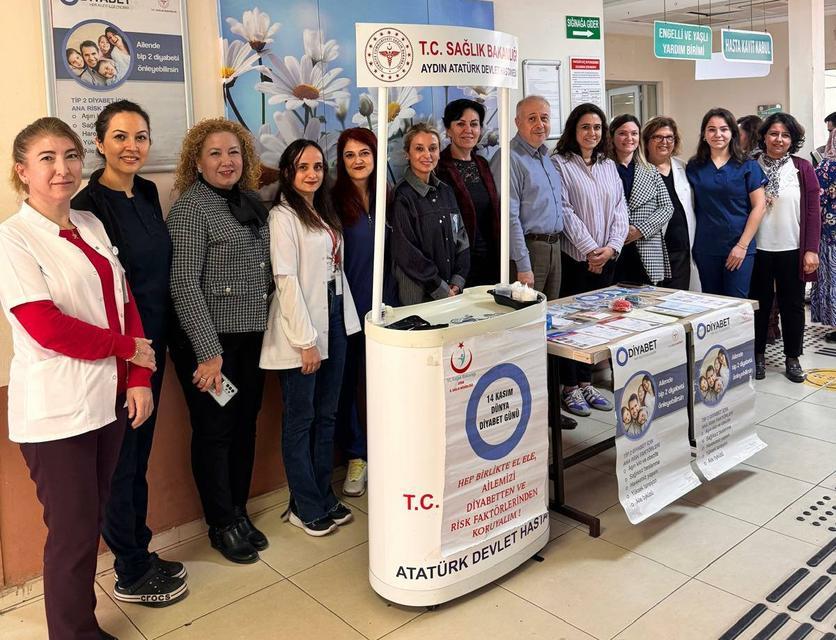 Aydın’da Dünya Diyabet Günü etkinliği yoğun ilgi gördü