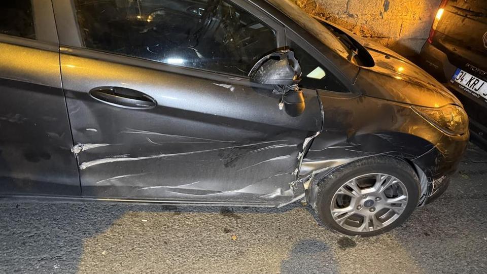 Sokağa dalan vinç dehşet saçtı