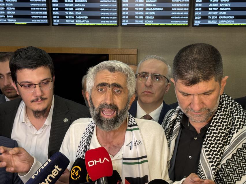 Sumud Filosu'nda alıkonulan 15 Türk aktivist İstanbul’a geldi