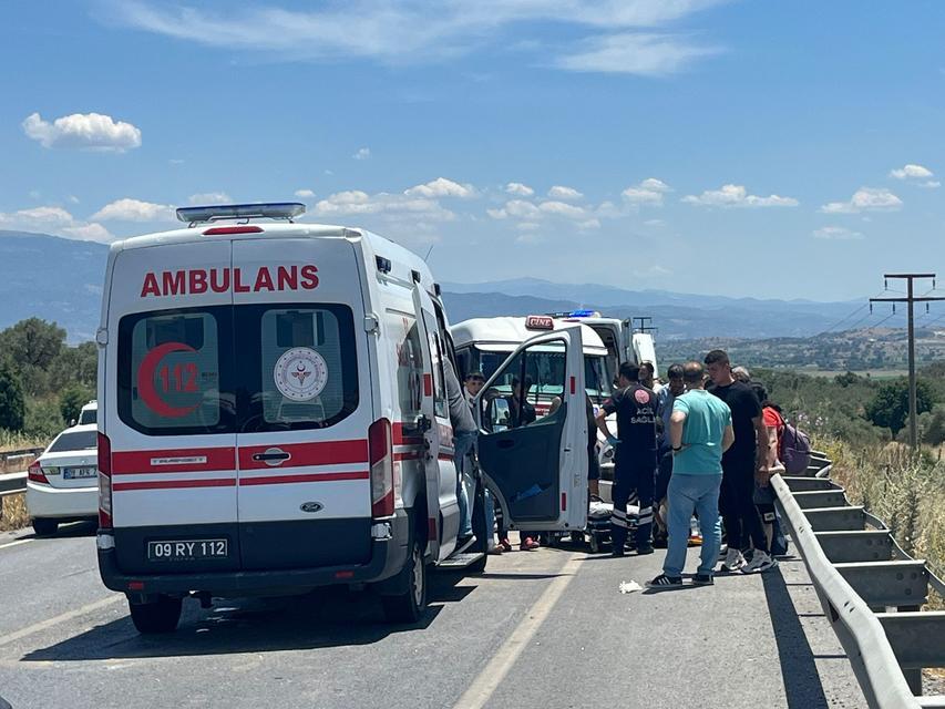 Çine yolunda feci kaza