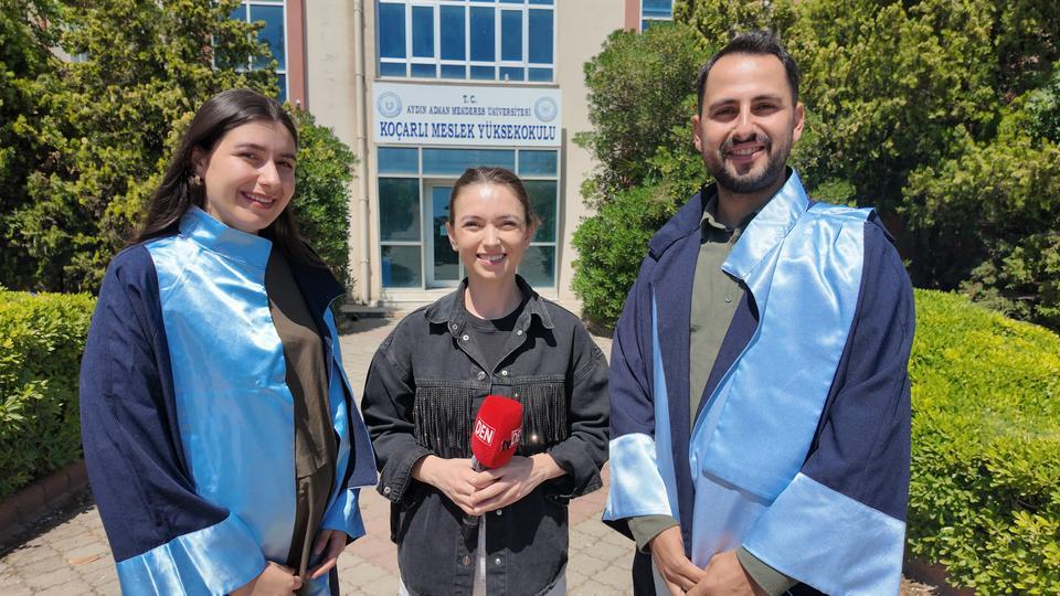 Aydın'da anne adayı okul birincisi, eşi okul üçüncüsü oldu