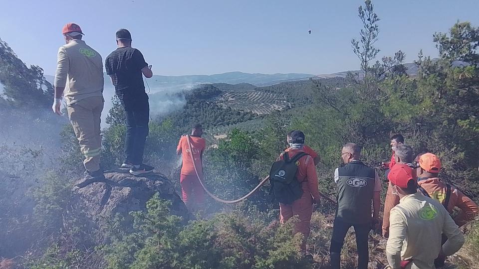 Yangın nedeniyle bir mahalle tahliye edildi