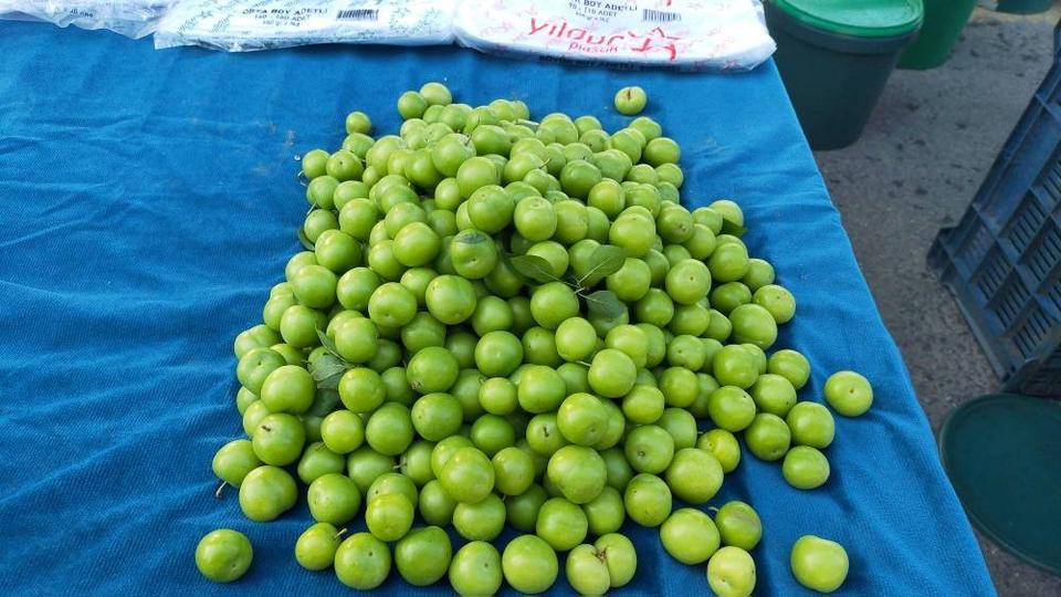 VAZGEÇİLMEZ YAZ MEYVESİ ERİK TEZGAHLARDA YERİNİ ALDI KİLOSU 150 TL'DEN ALICI BULUYOR