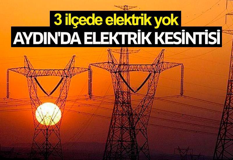 Aydın'da elektrik kesintisi