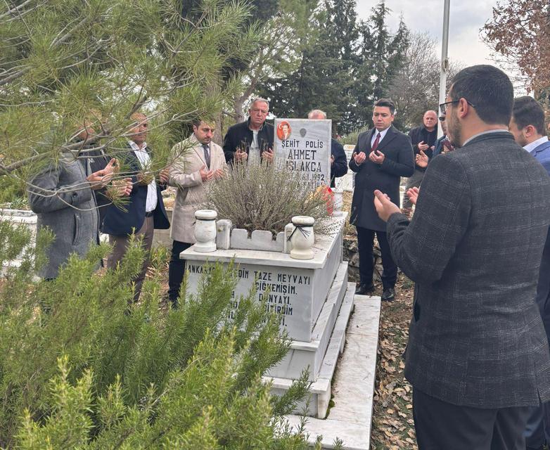 Şehit polis Ahmet Işlakça Karacasu’da dualarla anıldı