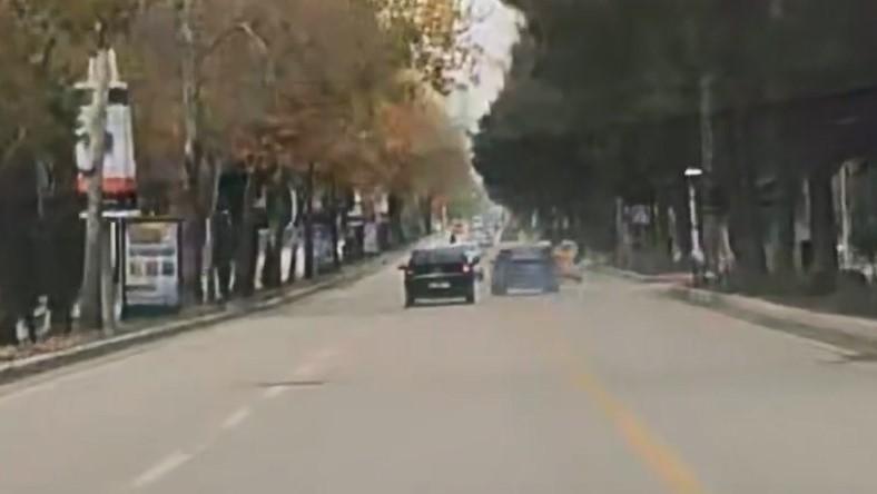Trafikte makas atan sürücü kameraya yansıdı