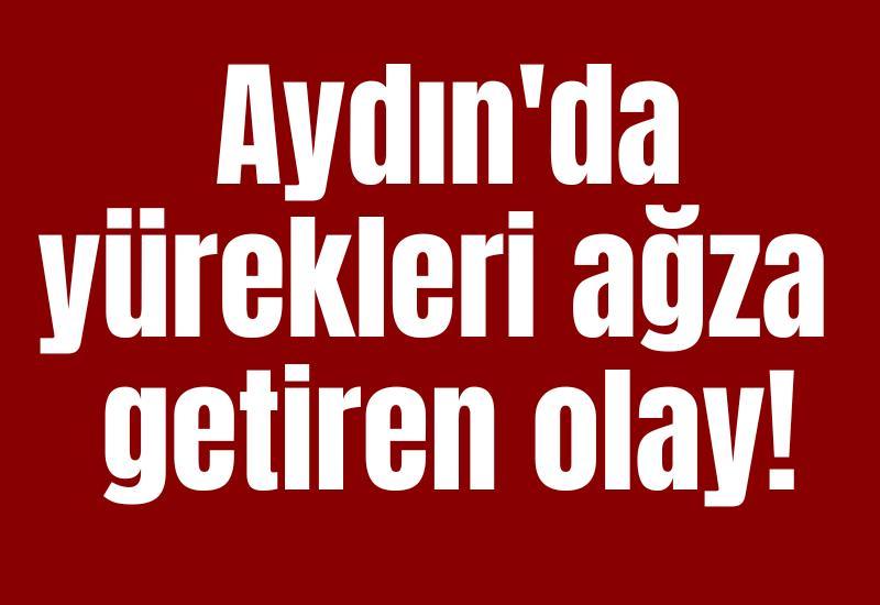 Aydın'da yürekleri ağza getiren olay!