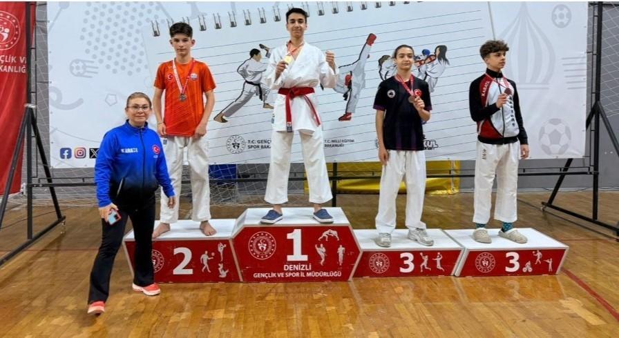 Aydınlı sporcular Denizli’den dereceyle döndü