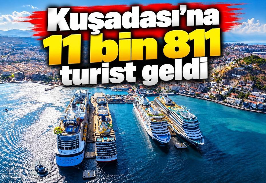 Kuşadası’na 11 bin 811 turist geldi