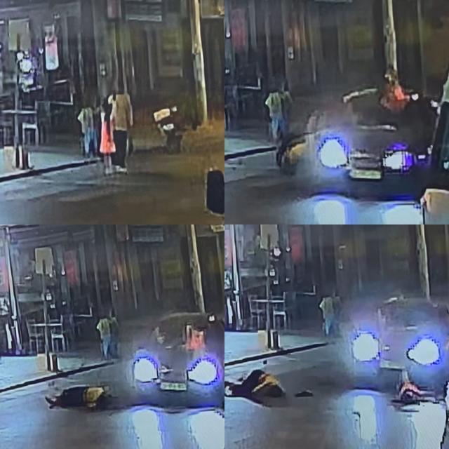 Anne ve kızına otomobilin çarptı