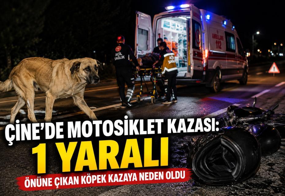 Çine’de motosiklet kazası: 1 yaralı