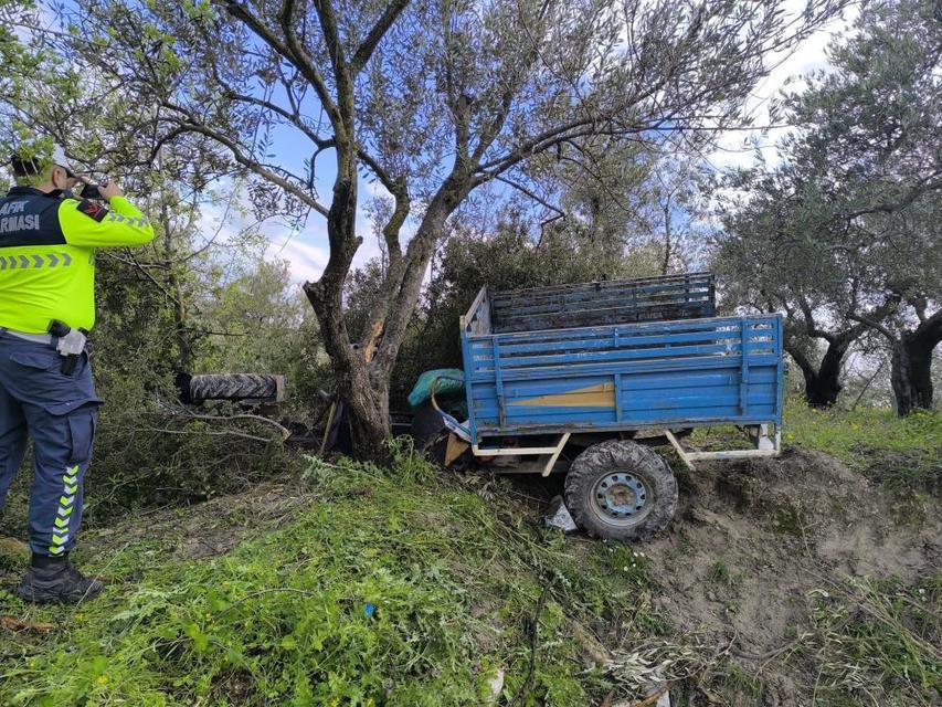 Zeytin bahçesine uçan patpatın sürücüsü öldü