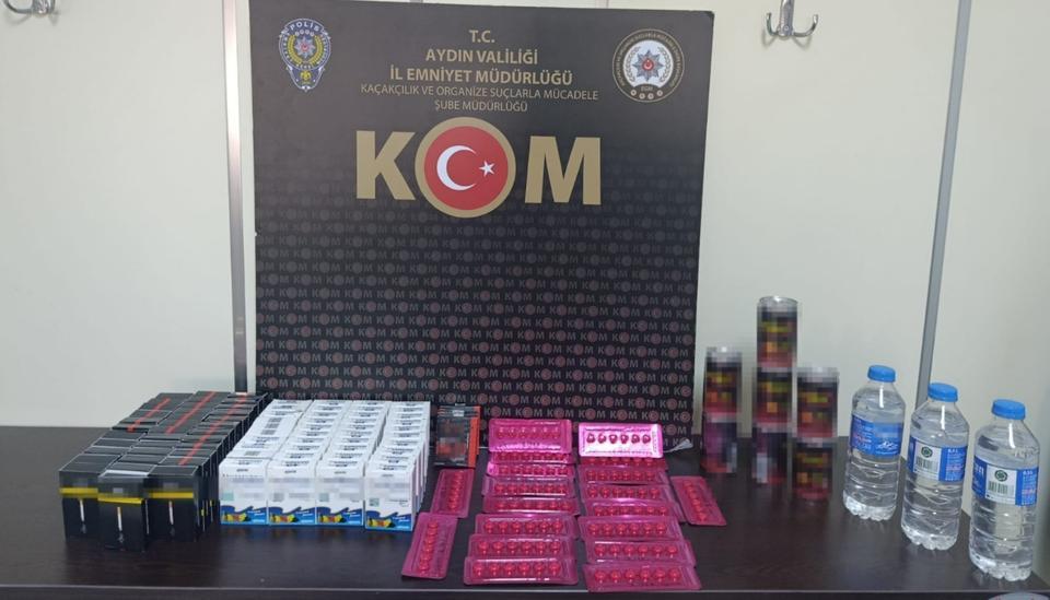 Aydın’da kaçakçılık operasyonu: Çok sayıda ürün ele geçirildi