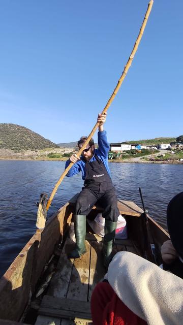 Göle dönen pamuk tarlalarında sandal gezintisi