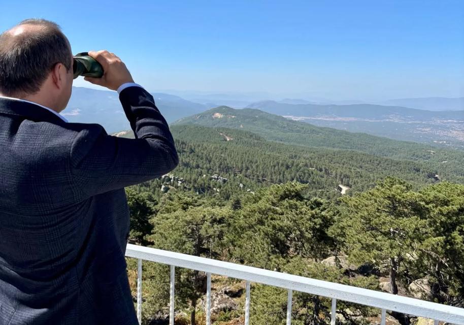 Çine Kaymakamı, Gökbel’de yeniden yeşeren alanları inceledi