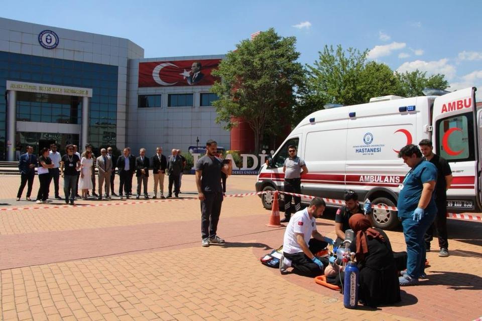ADÜ’de tatbikat başarıyla yapıldı