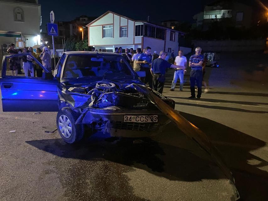 İki otomobilin çarpıştığı kazada 2 kişi yaralandı