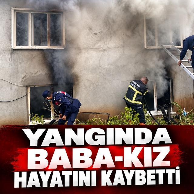 Yangında baba-kız hayatını kaybetti