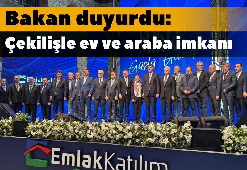 Bakan duyurdu: Vatandaşlar çekilişle ev ve araba sahibi olabilecek