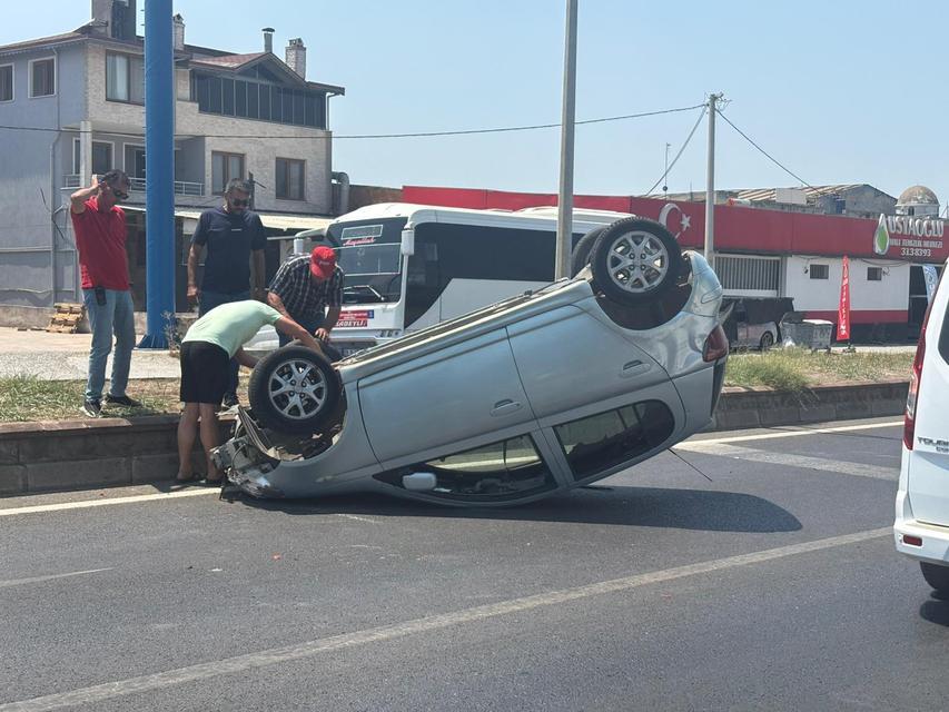 Nazilli'de tek taraflı kaza