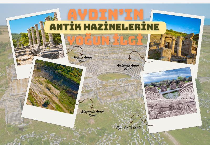 Aydın’ın antik hazinelerine yoğun ilgi