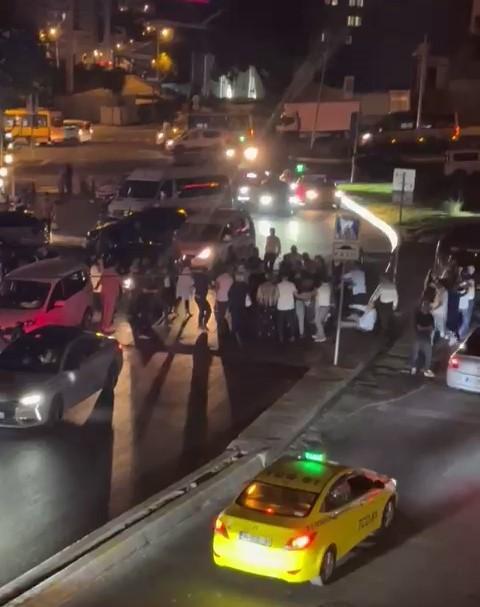 Düğün çıkışı taraflar birbirine girdi