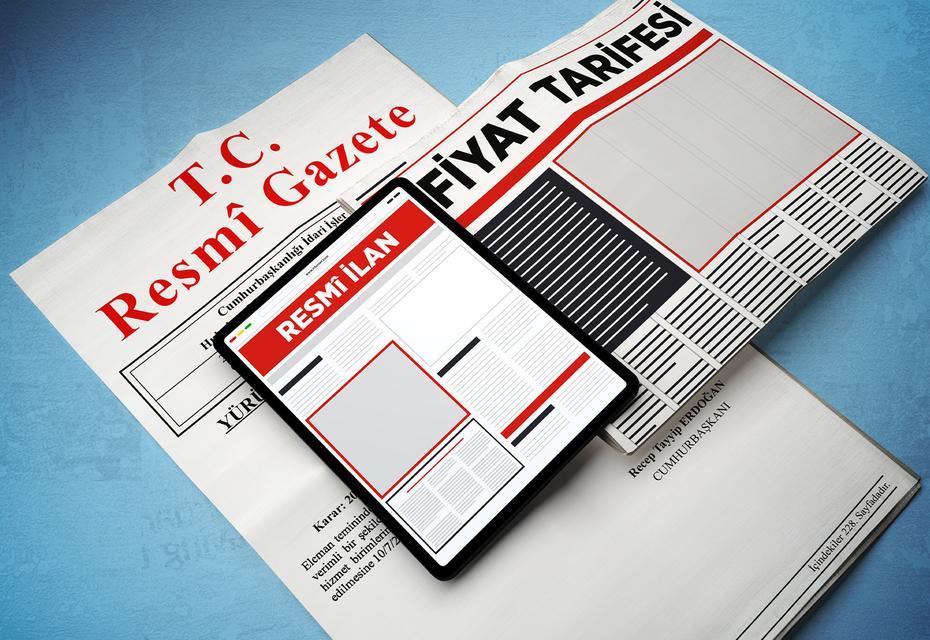 Resmî İlan Fiyat Tarifesi onaylandı