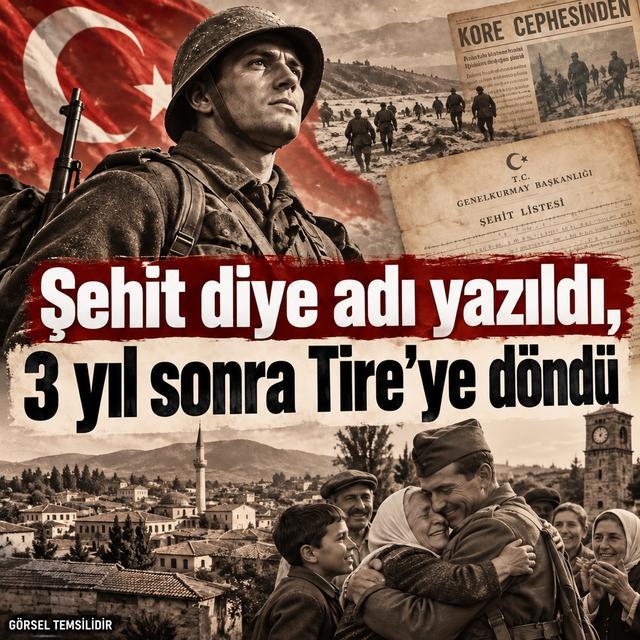 Şehit diye adı yazıldı, 3 yıl sonra Tire’ye döndü