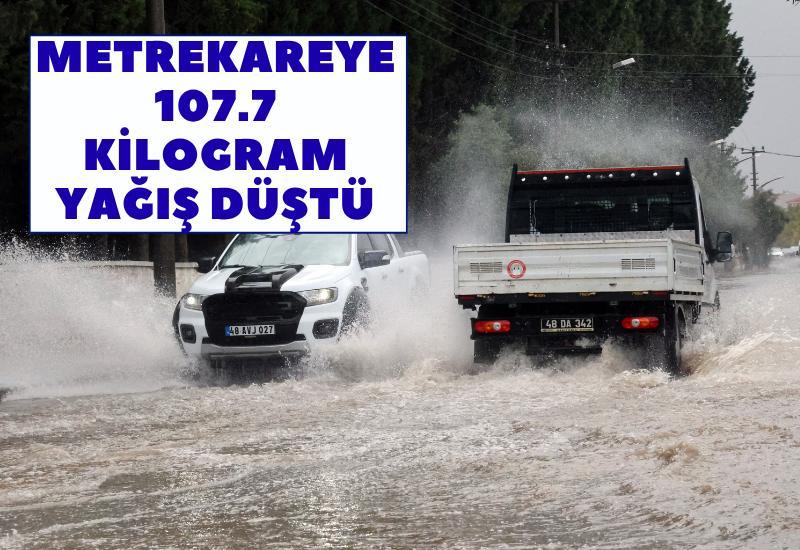 Metrekareye 107.7 kilogram yağış düştü