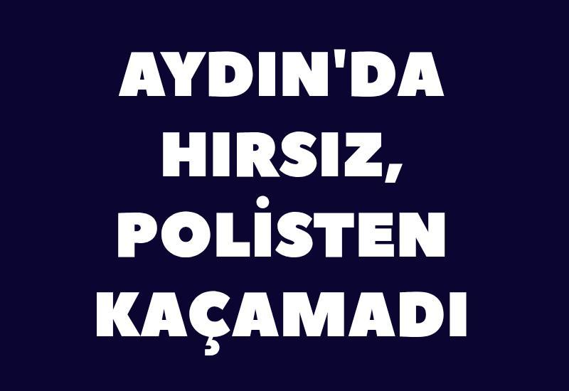 Aydın'da hırsız, polisten kaçamadı