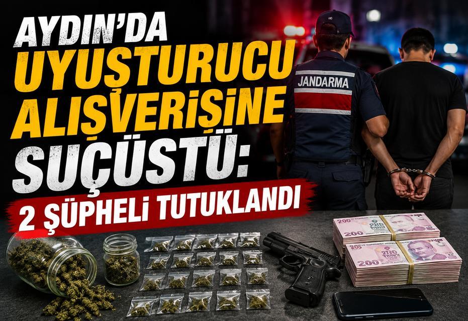 Aydın’da uyuşturucu alışverişine suçüstü: 2 şüpheli tutuklandı