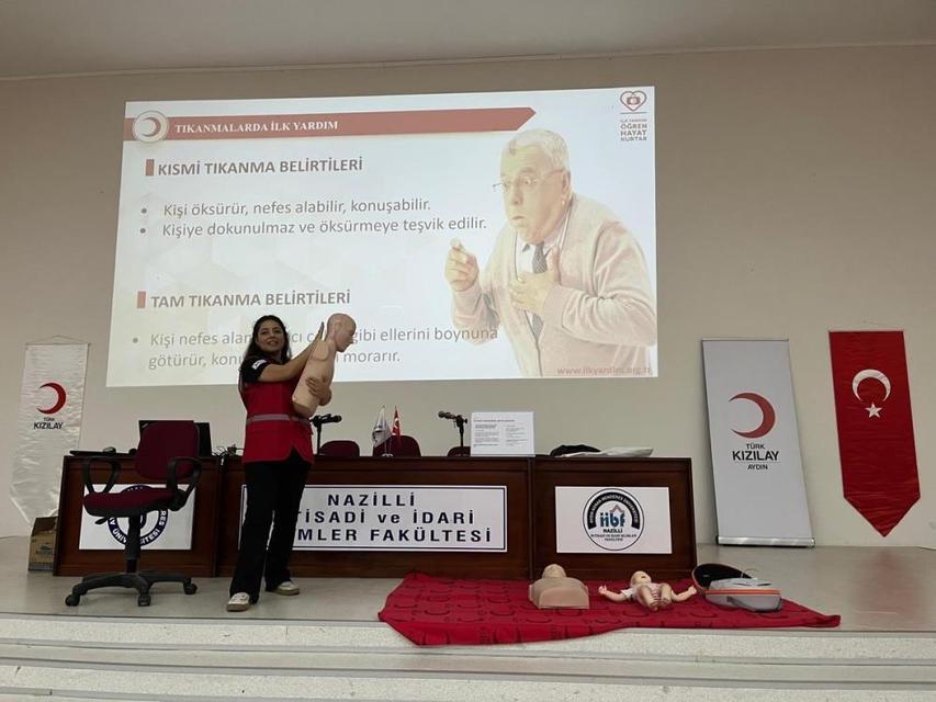 Kızılay Aydın’dan üniversite öğrencilerine eğitim