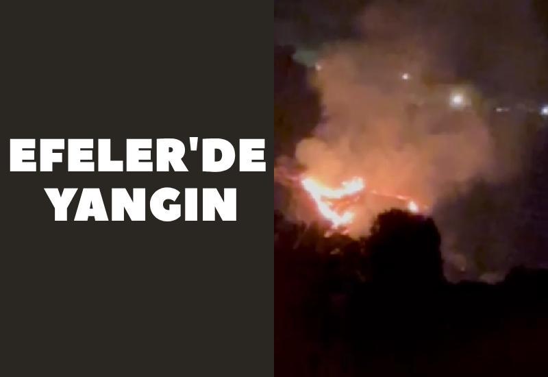 SON DAKİKA! Efeler'de yangın