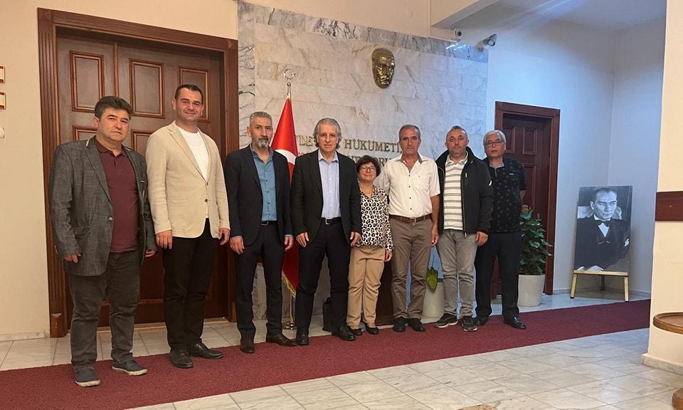 Dernek yöneticileri Kaymakam İbrahim Keklik'i Şenliğe Davet Ettiler