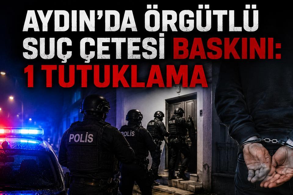 Aydın’da örgütlü suç çetesi baskını:1 tutuklama