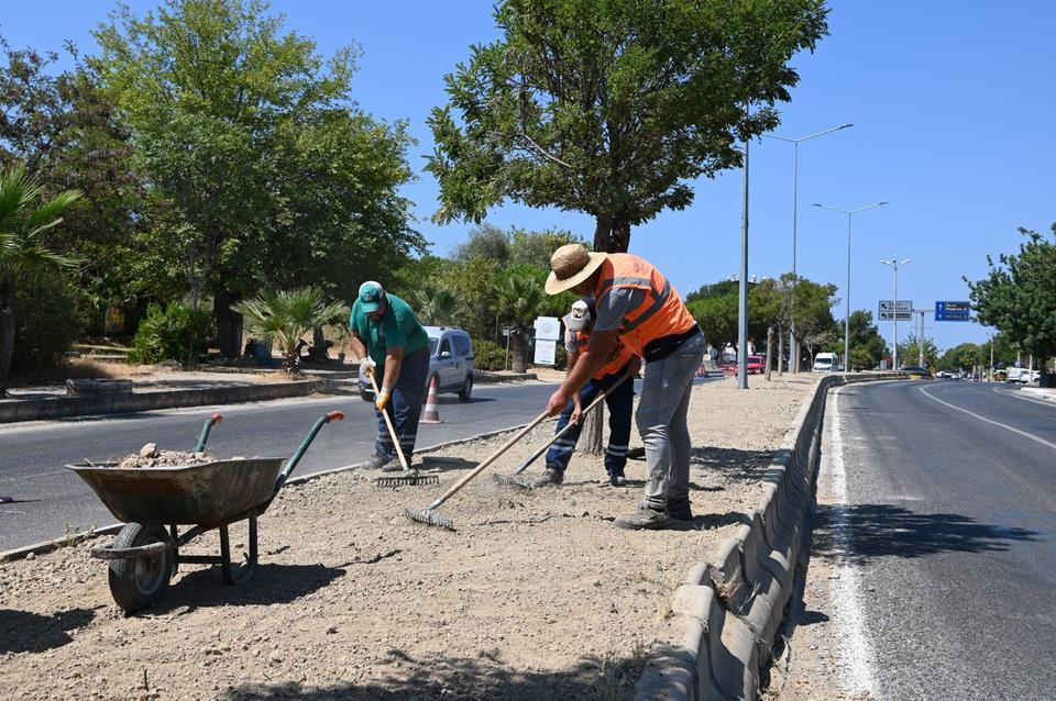 GÜZELÇAMLI'NIN REFÜJ VE KAVŞAKLARINA ESTETİK DÜZENLEME