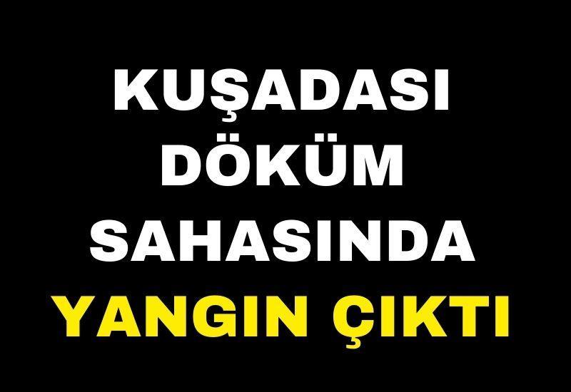 Kuşadası döküm sahasında yangın çıktı