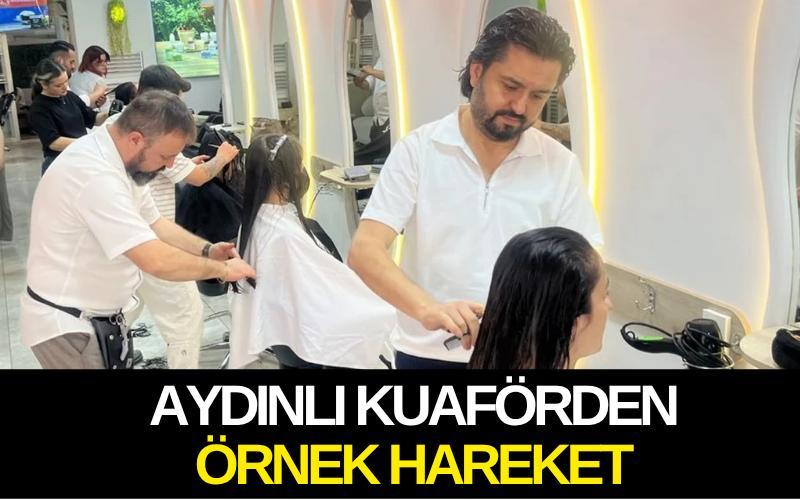 Aydınlı kuaförden örnek hareket