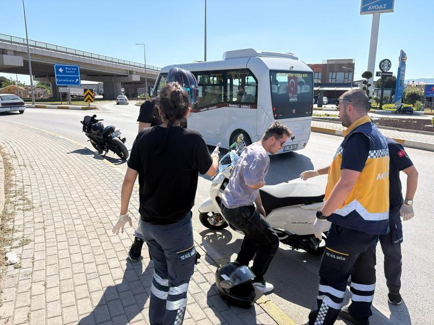 Motosiklet kazası: 1 yaralı