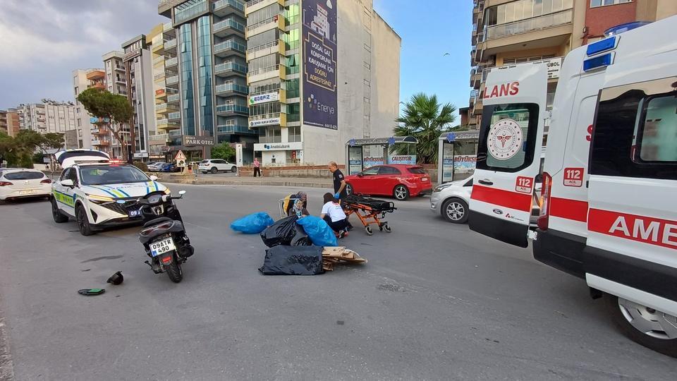 Aydın'da trafiğe kapalı alanda kaza