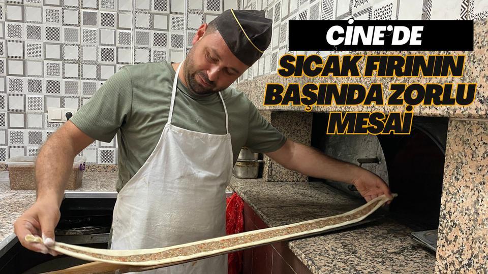 Çine'de sıcak fırının başında zorlu mesai