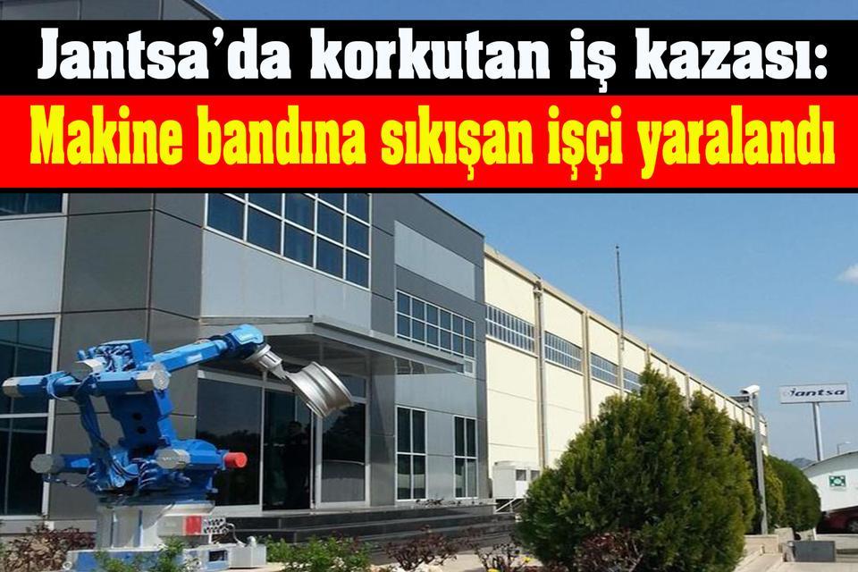 Jantsa’da korkutan iş kazası: Makine bandına sıkışan işçi yaralandı