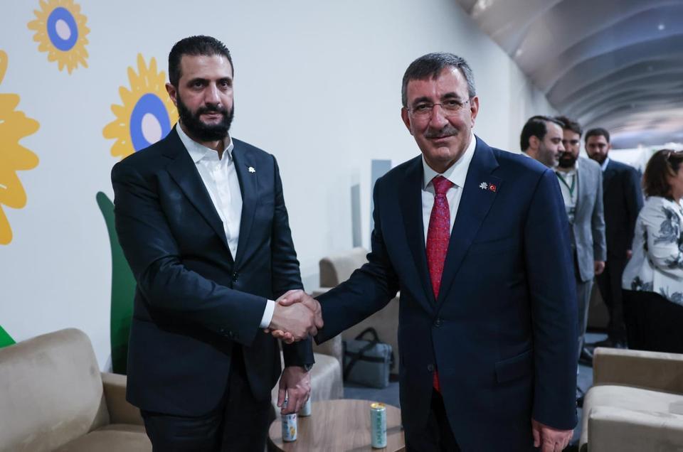 Cumhurbaşkanı Yardımcısı Yılmaz, Suriye Devlet Başkanı eş-Şara ile bir araya geldi