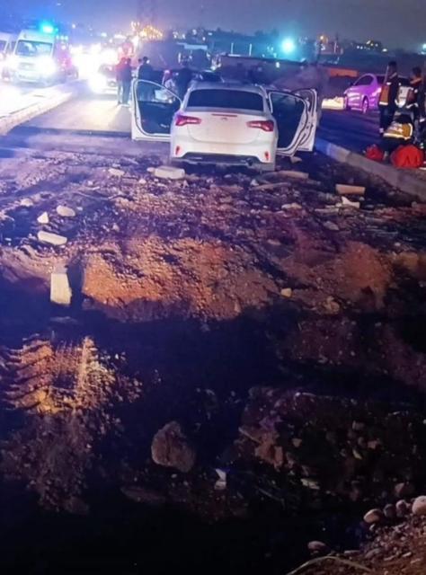 Yapımı devam eden yolda trafik kazaları: 7 yaralı